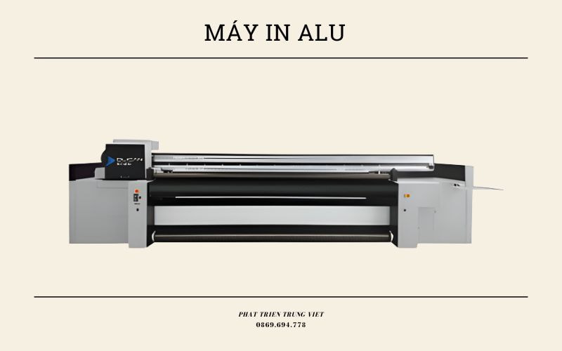 Máy in UV băng tải cũng có thể in các vật liệu như Alu